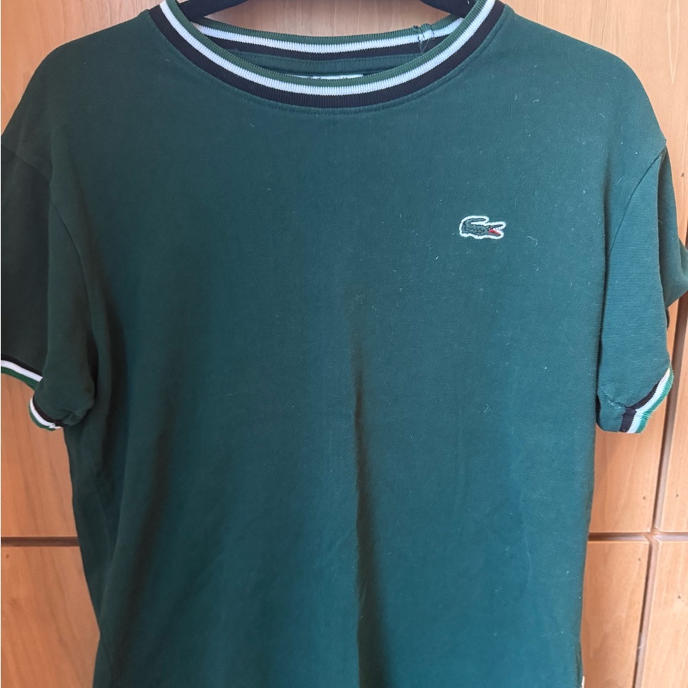 Pre-Loved Lacoste Forest Green T-Shirt - Men’s S